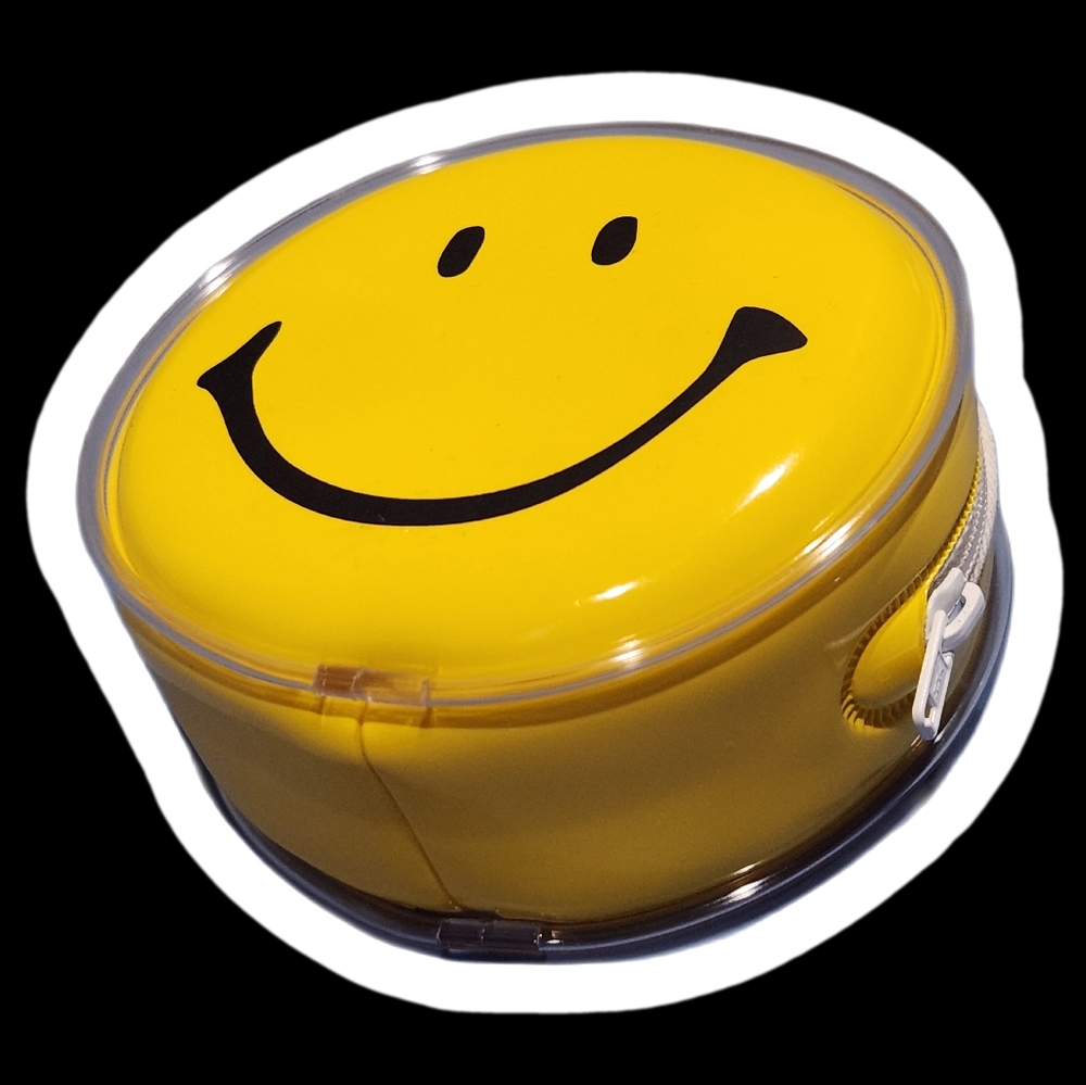 🙂 MOSCHINO CHEAP & CHIC Vintage Smiley Face Mini Bag Micro Purse Smile 90s Y2K